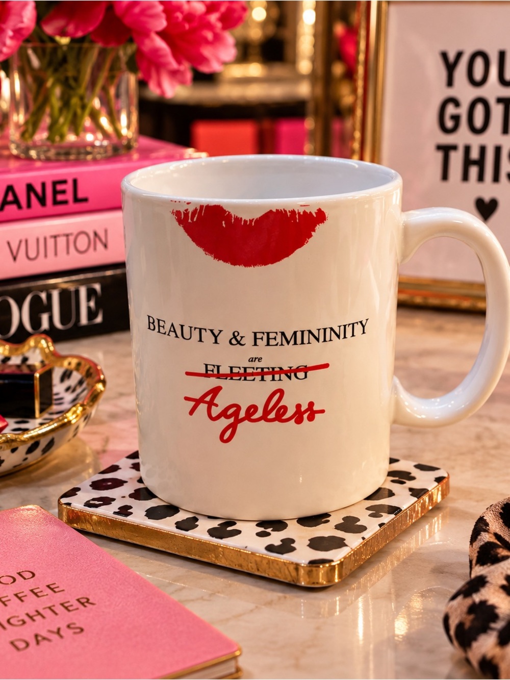 Beauty & Femininity Are Ageless Marilyn Monroe Oversized Coffee Mug